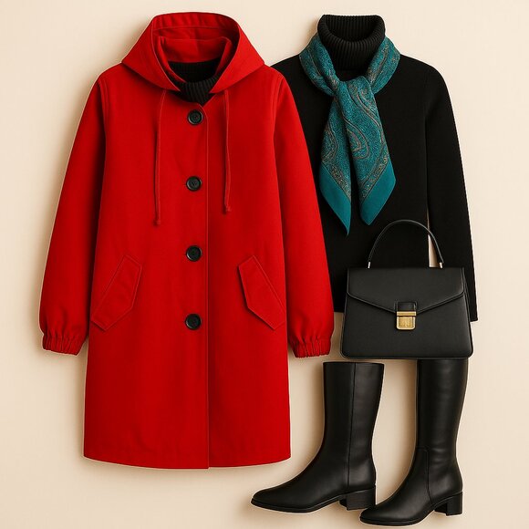 ☔️ Classic Chic Rain Jacket — Vintage Paris Design - Picture 4 of 14